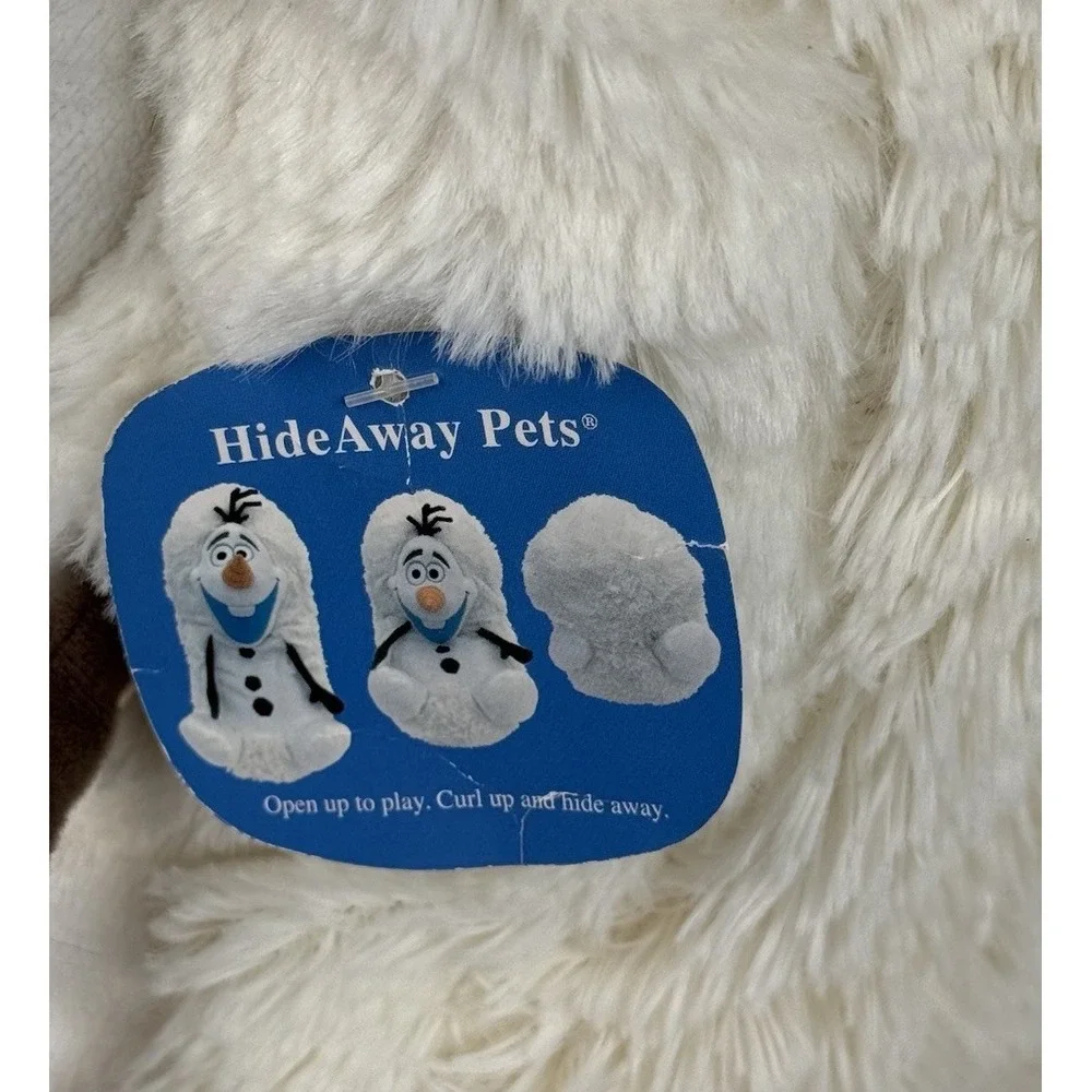 Disney HideAway Pets Pillow Frozen Olaf Snowman White Plush Children Winter